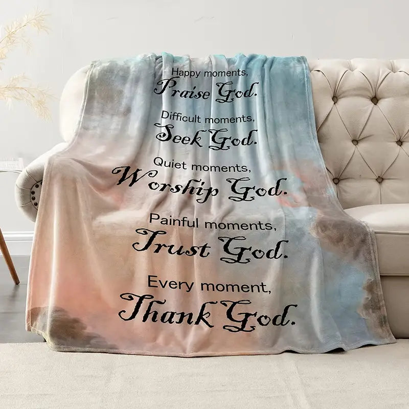 Christian Bible Verse Blanket for Women