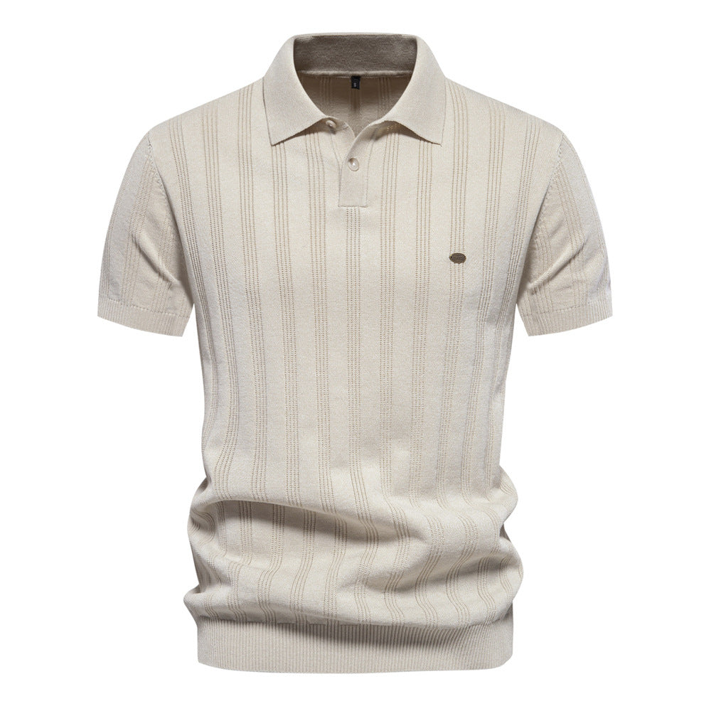 Euro-Casual Men's Zippered Lapel Top