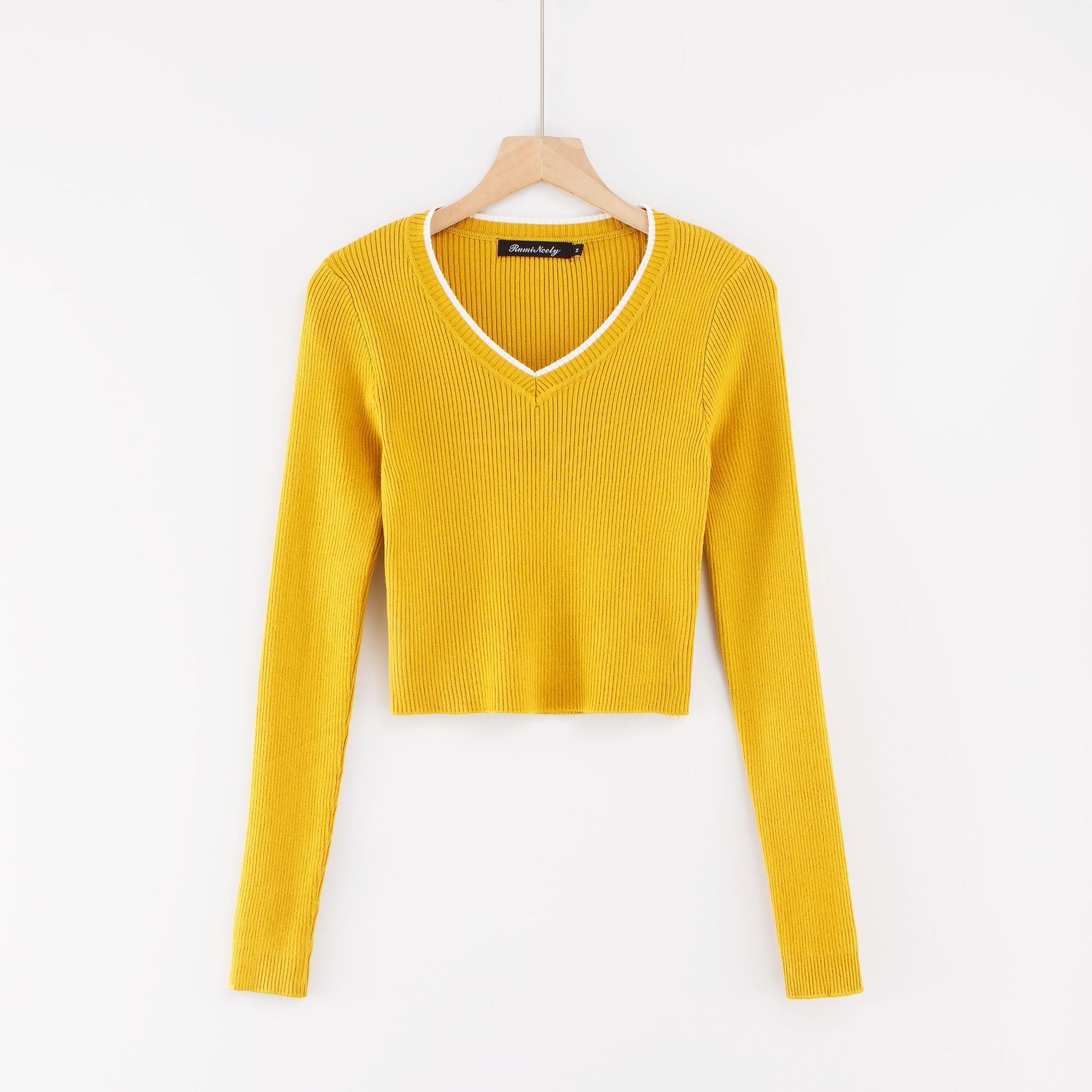 Solid Color Long-Sleeved Outerwear Top