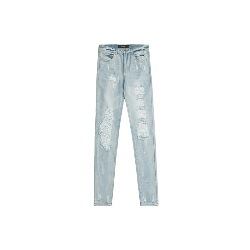 Men's Loose Fit Ripped High Street Jeans