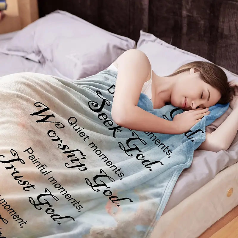 Christian Bible Verse Blanket for Women