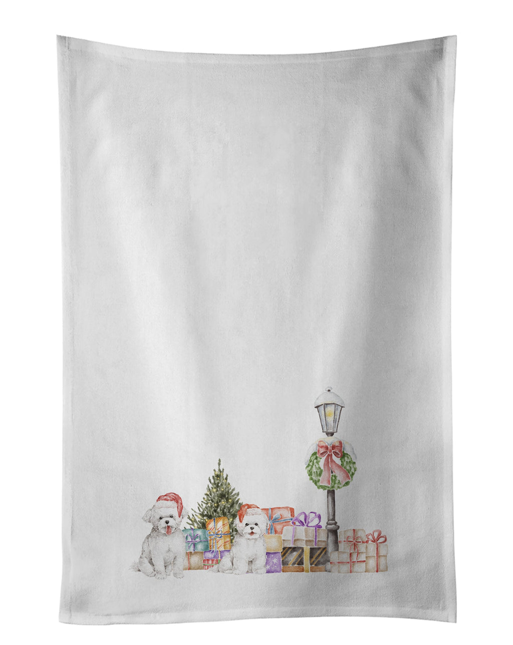 Bichon Frise Duo Sitting Pretty Kitchen Towel Set of 2