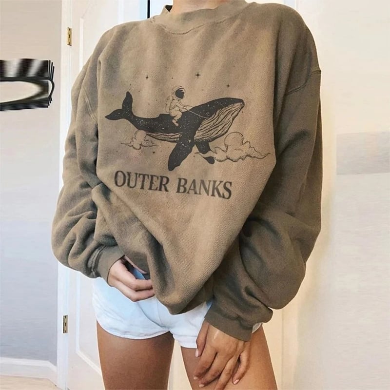 Whale Series Fleece Sweater for Warmth and Comfort