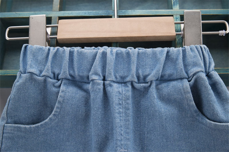 Cartoon Casual Jeans for Boys and Girls Children's Pants