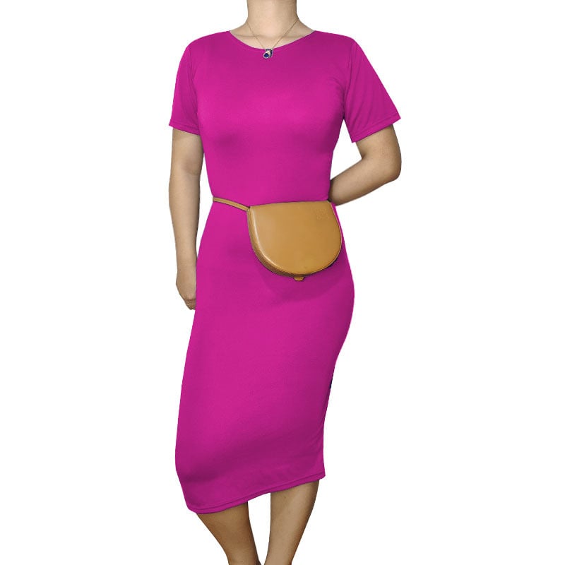 Multicolor Autumn Winter OL Dress