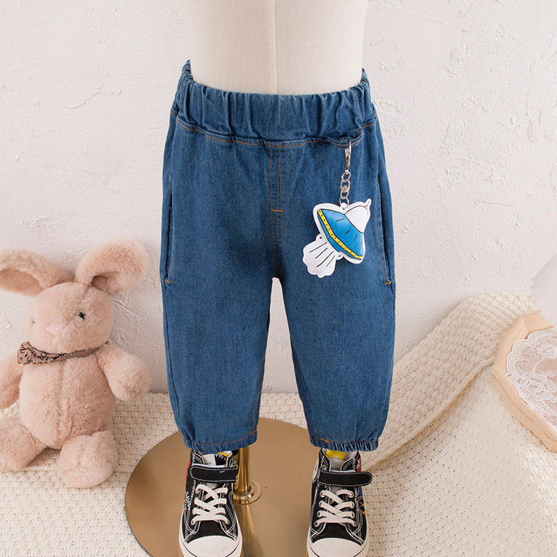 Cartoon Casual Jeans for Boys and Girls Children's Pants