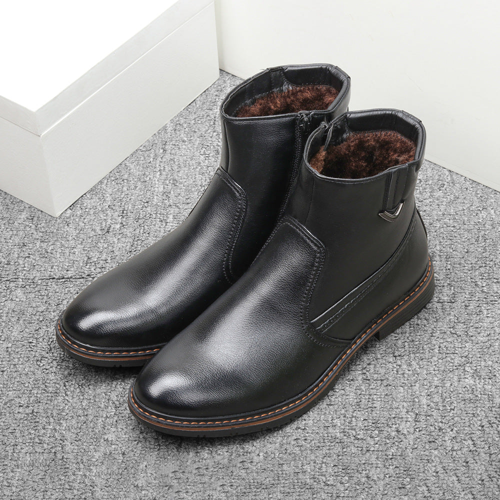 Retro Plush Men's Boots