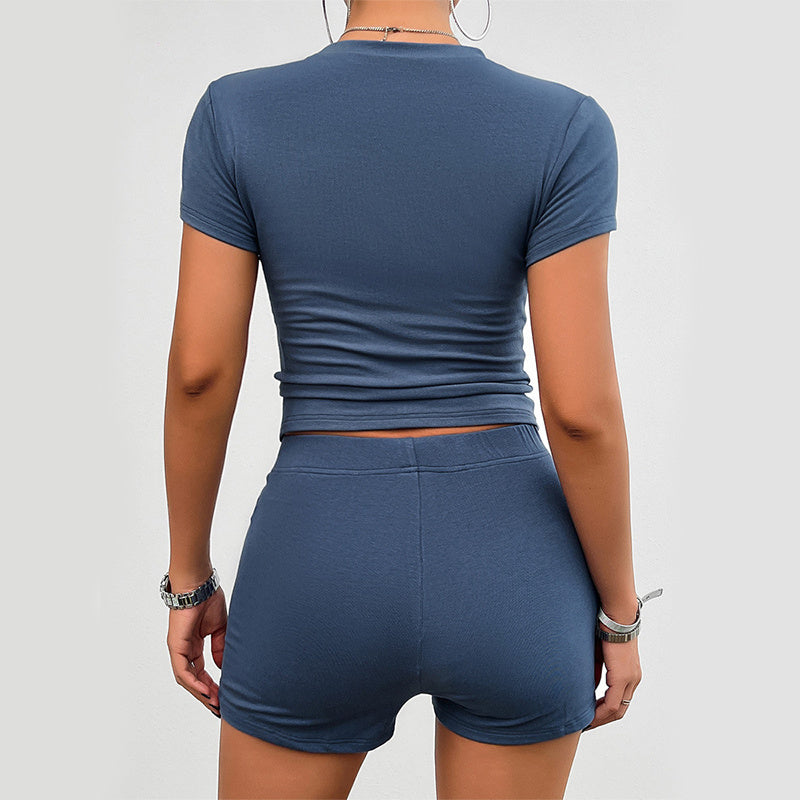Chic Slim-Fit Athletic 2-Piece Set