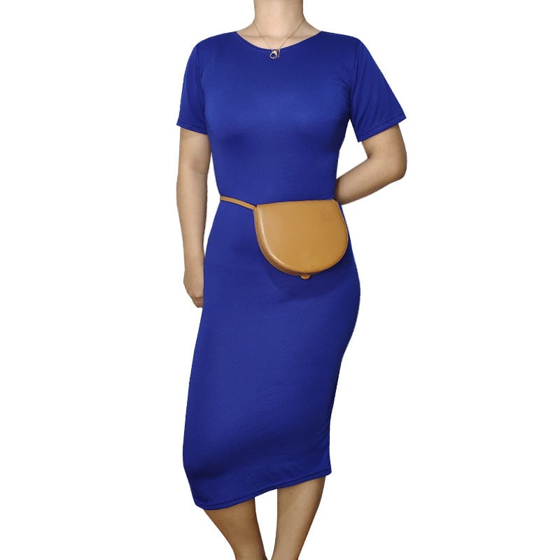 Multicolor Autumn Winter OL Dress