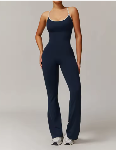 Breathable Full-Body Fitness Jumpsuit