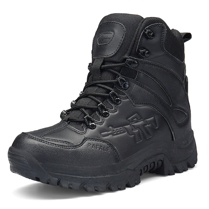 High-Top Men's Outdoor Hiking and Military Boots