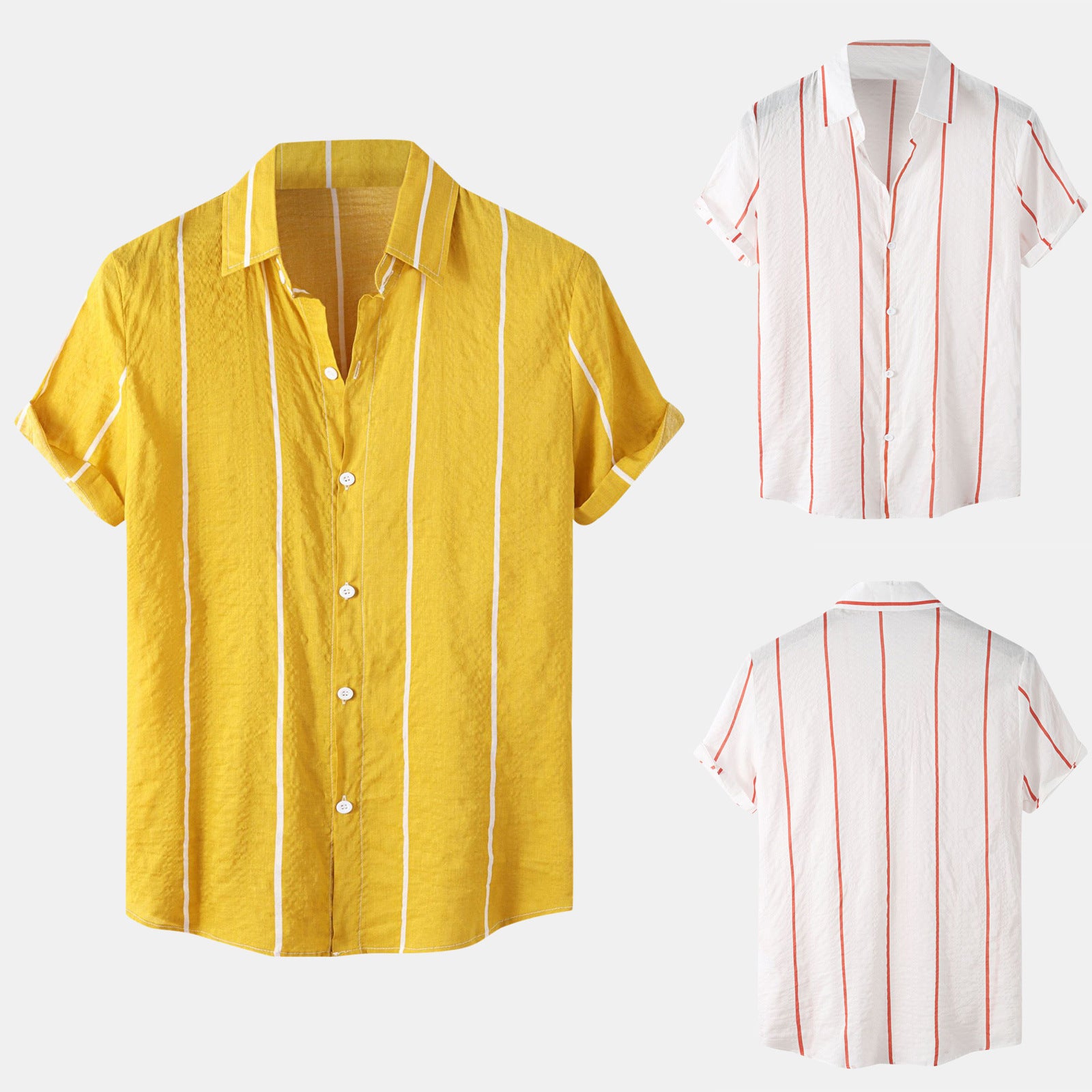Men's Casual Printed Short Sleeve Shirt - Summer 2021