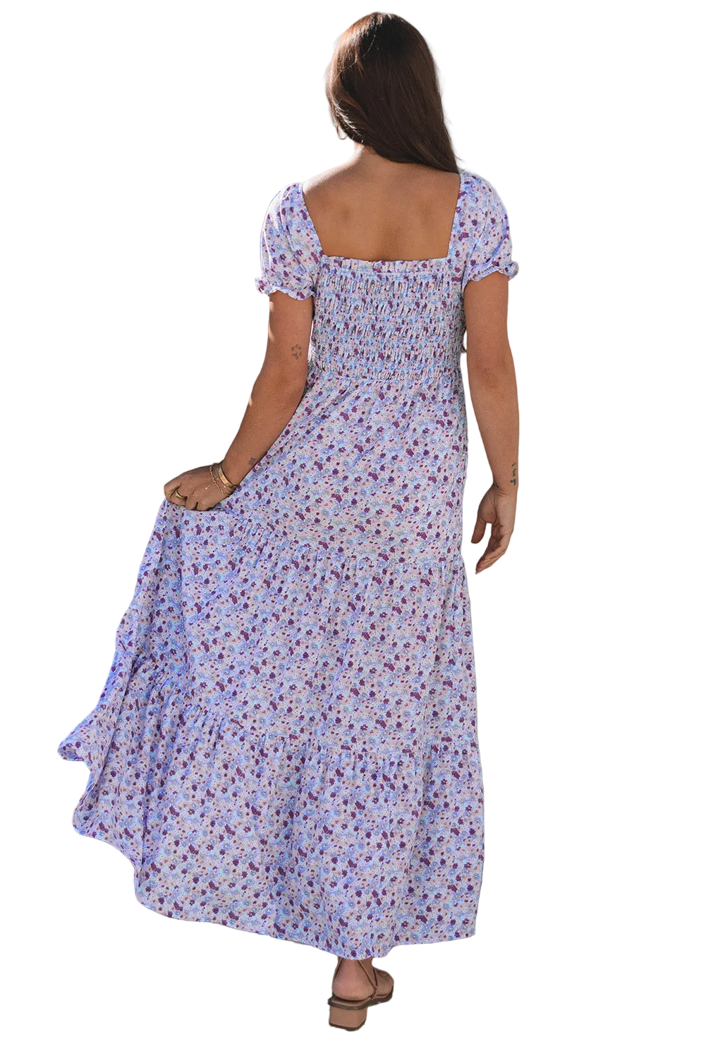 Lavender Bloom Maxi Dress