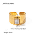 Retro Stainless Steel Women's Fritillary Fashion Ring