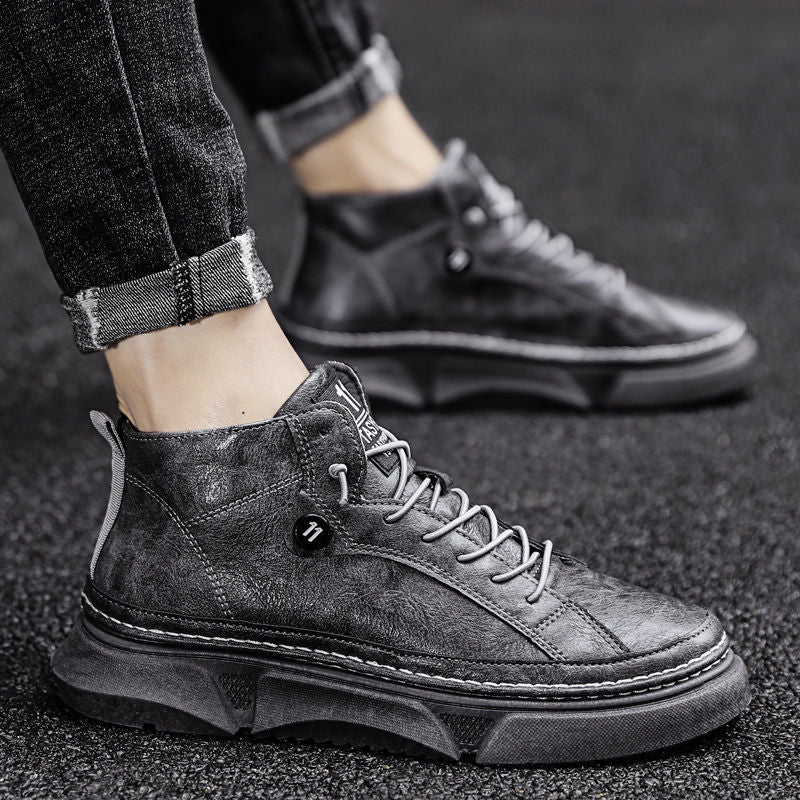 High-Top Casual Fleece Martin Boots
