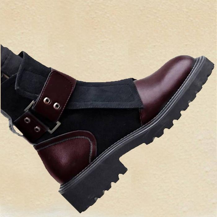 2019 Winter Fashion Minimalist Round Toe Martin Boots