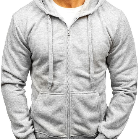 Men's Casual Hooded Cardigan Sweatshirt for Outdoor Wear