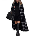 Winter Plaid Wool Coat