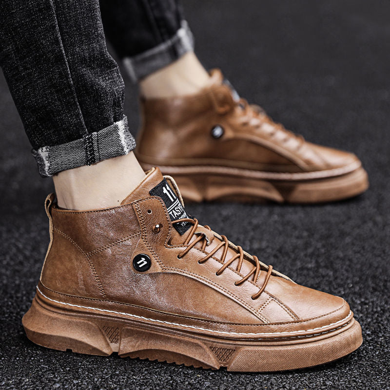 High-Top Casual Fleece Martin Boots