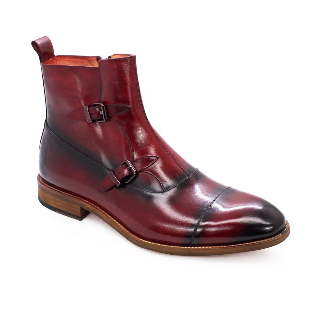 Men's High Top Leather Three Joint Boots