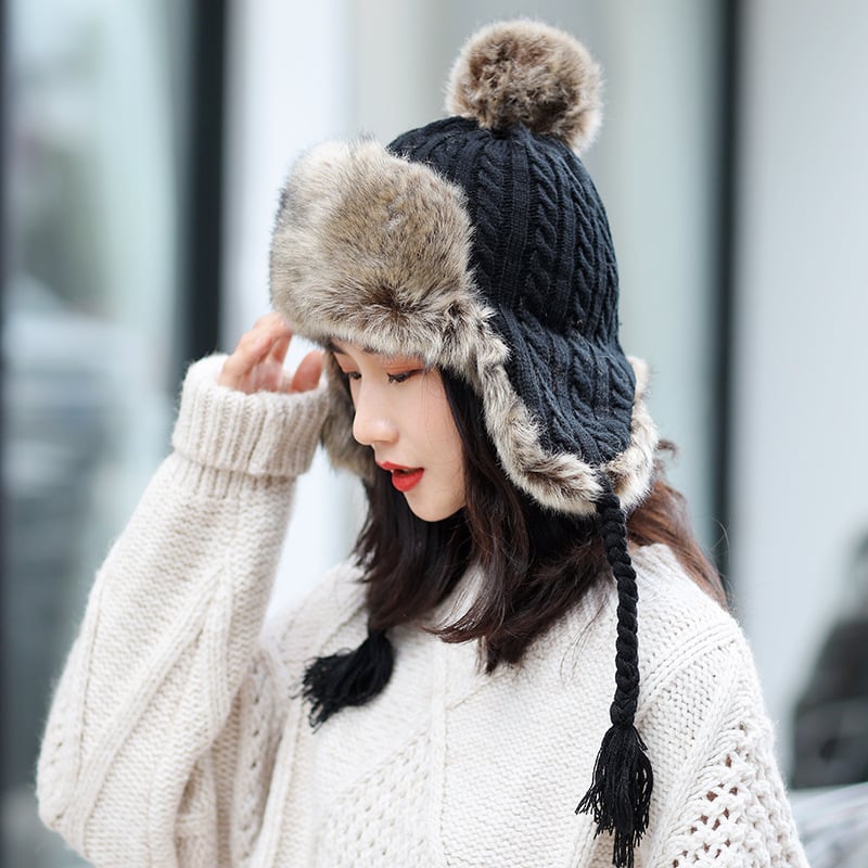 Versatile Knitted Sweater Hat for Women Outdoors