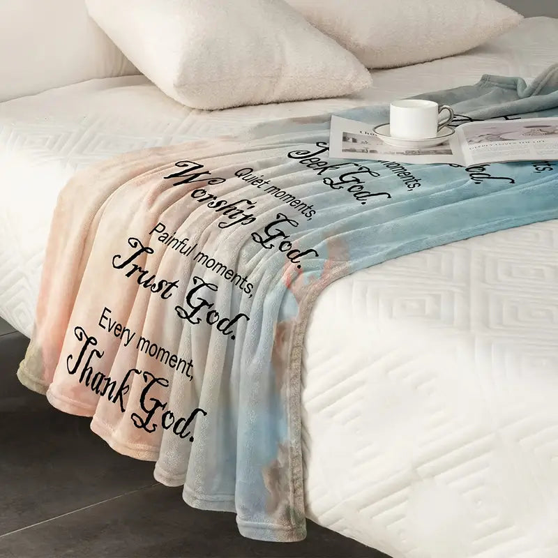 Christian Bible Verse Blanket for Women