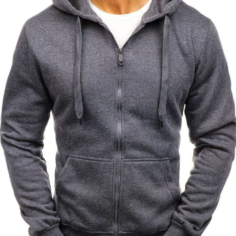 Men's Casual Hooded Cardigan Sweatshirt for Outdoor Wear