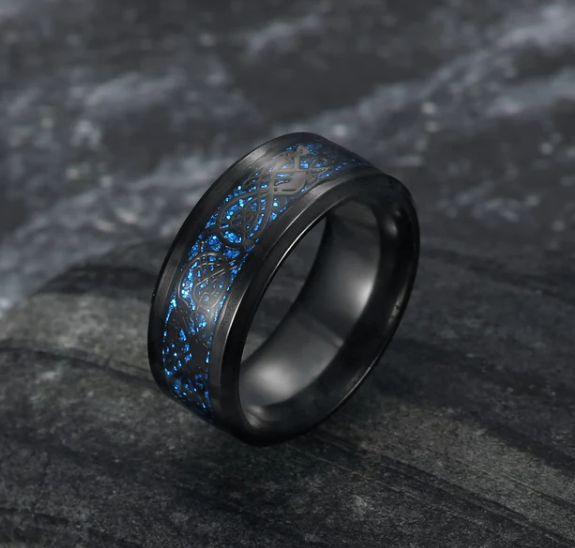 Asgard Basilisk Scale Wedding Ring