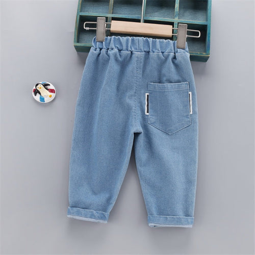 Cartoon Casual Jeans for Boys and Girls Children's Pants
