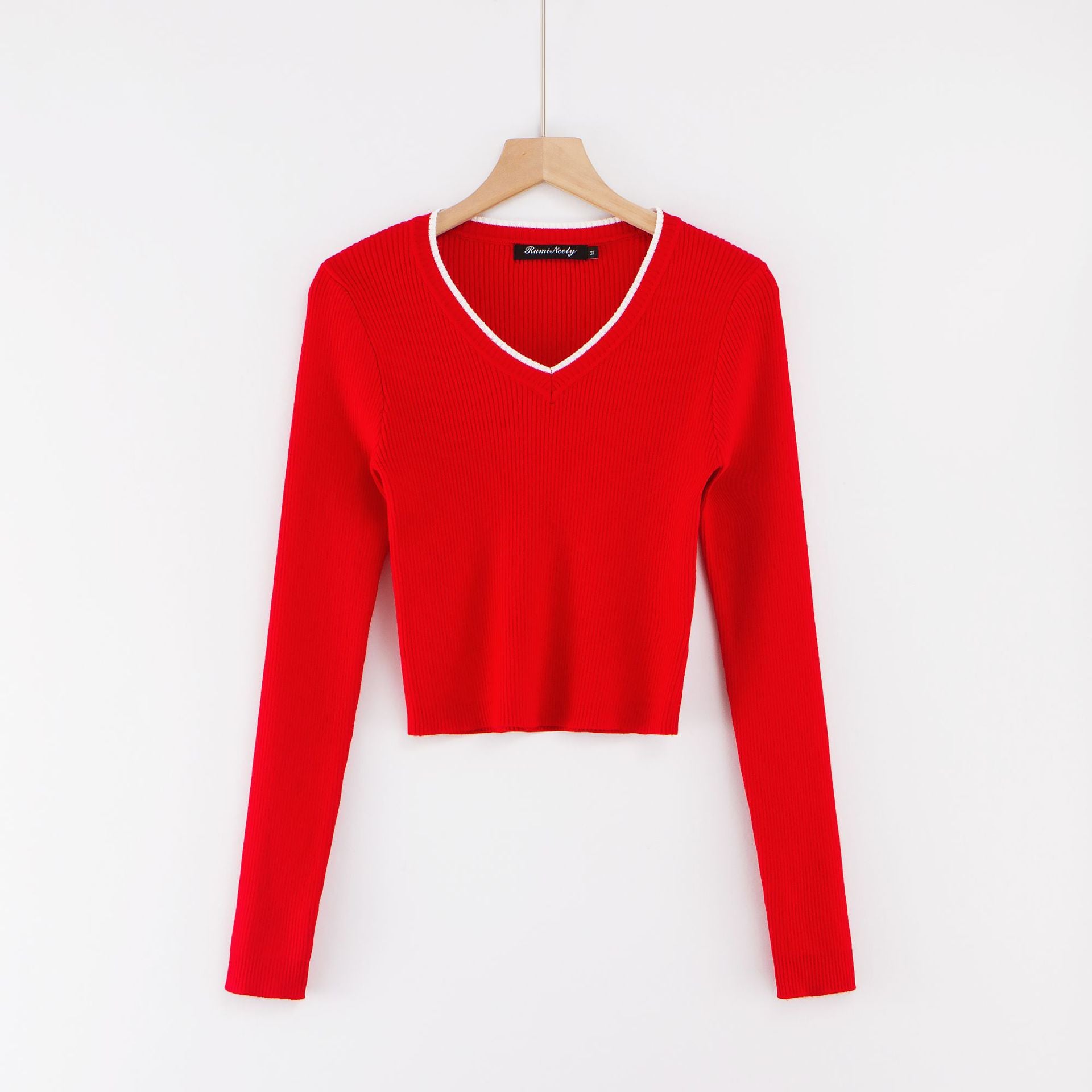 Solid Color Long-Sleeved Outerwear Top