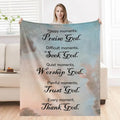 Christian Bible Verse Blanket for Women