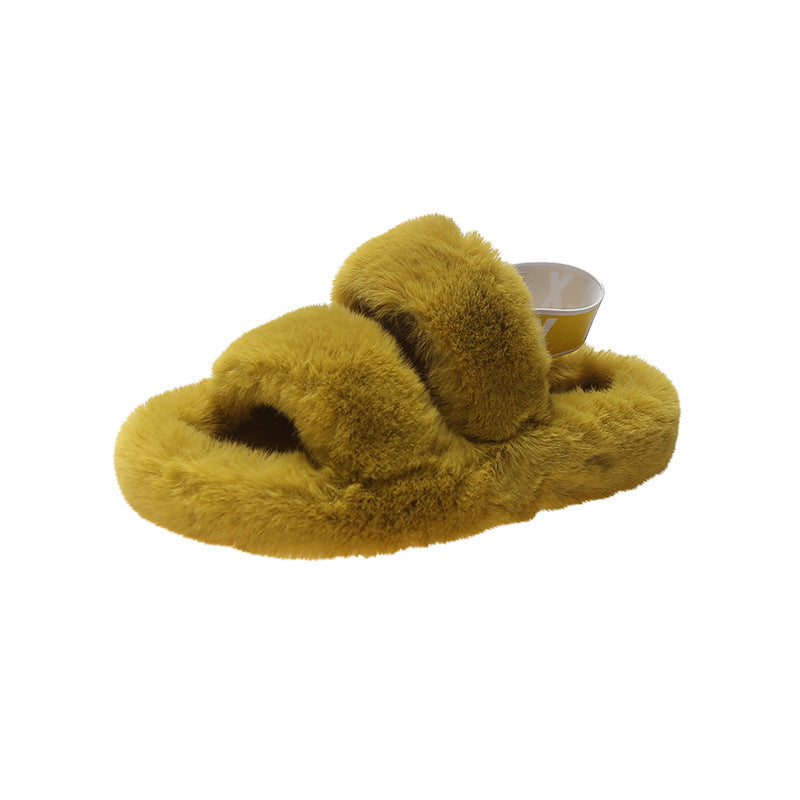 Zenda Women's Wild Fur Slippers