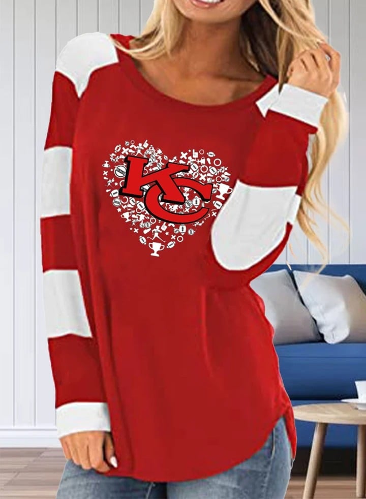 Loose Fit Long Sleeve Pullover with Letter Print