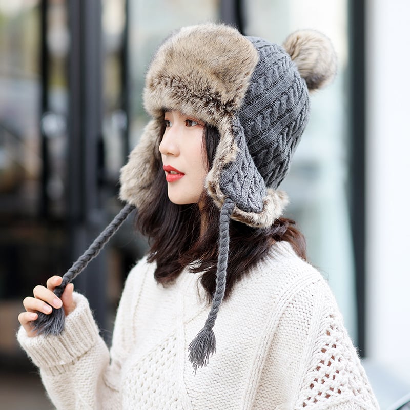 Versatile Knitted Sweater Hat for Women Outdoors