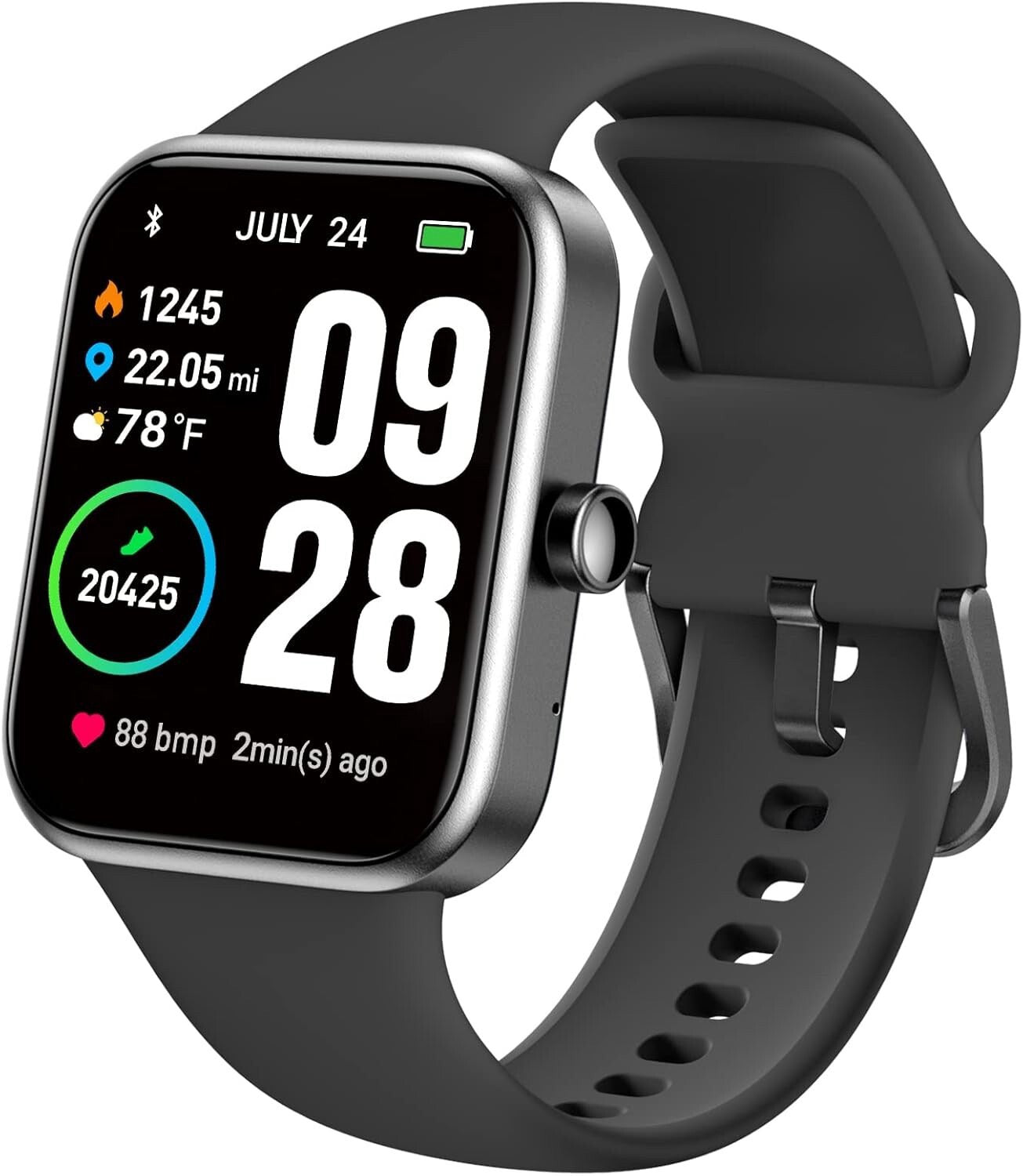VIRMGE TEMPO VT3 Plus - Long battery life and fast magnetic charging: 30 days standby, 10 days battery, 2 hour charge