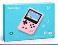 Game Box Plus handheld gaming console - pink, 3.0 inch LCD screen with classic game displayed