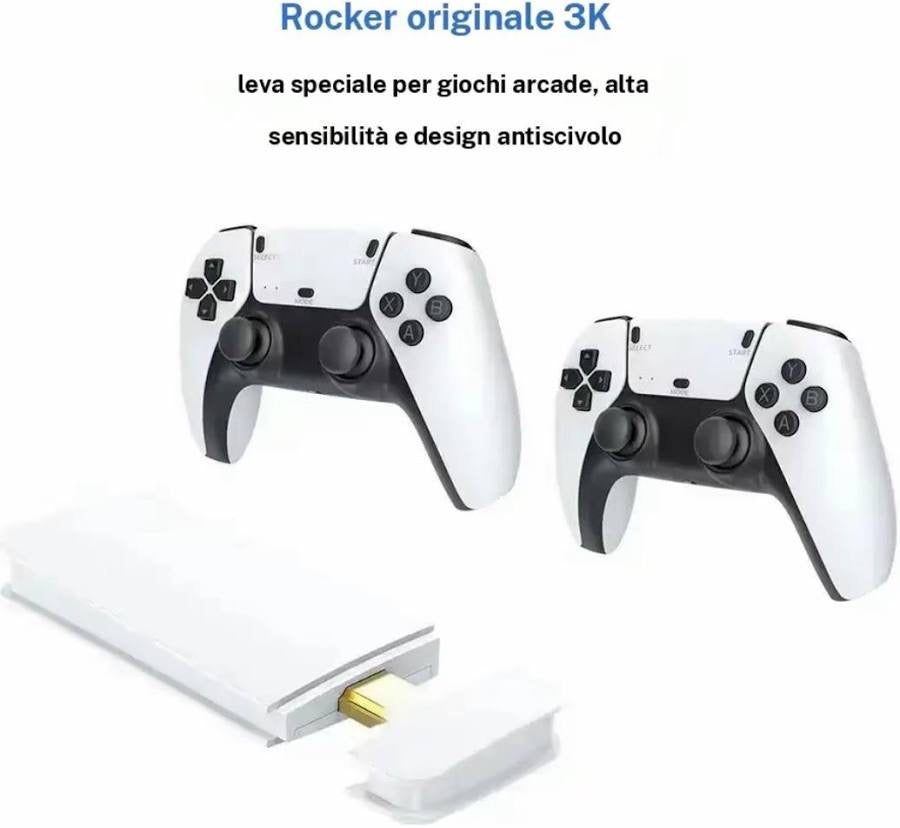SUGAM M15 Plus what's in the box: Game Stick Pro, HDMI cable, USB cable, 2 controllers, manual