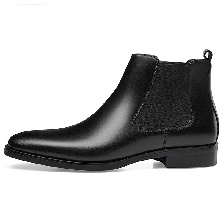 Carved Ankle Boots with British Square Head Design