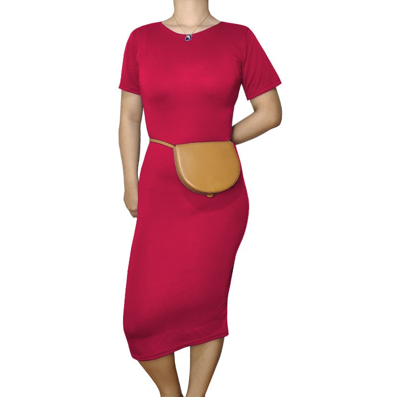 Multicolor Autumn Winter OL Dress