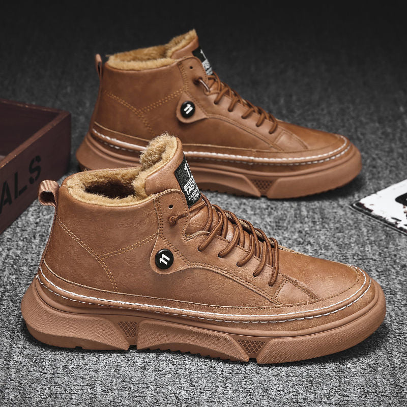 High-Top Casual Fleece Martin Boots