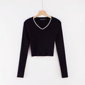 Solid Color Long-Sleeved Outerwear Top