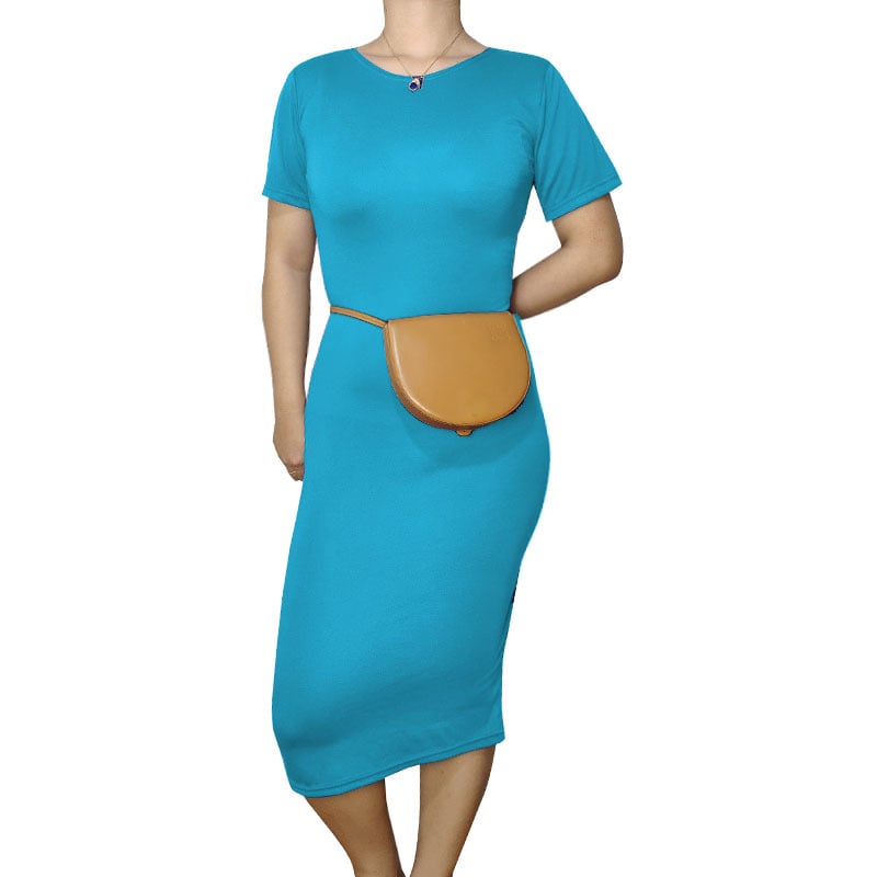 Multicolor Autumn Winter OL Dress