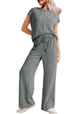 SHEWIN 2025 Women's Casual Lounge Set in Grey XXL