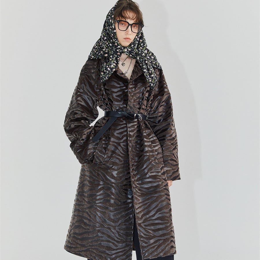 Tiger Stripe Autumn Mid-Light Weight Shoulder Jacket