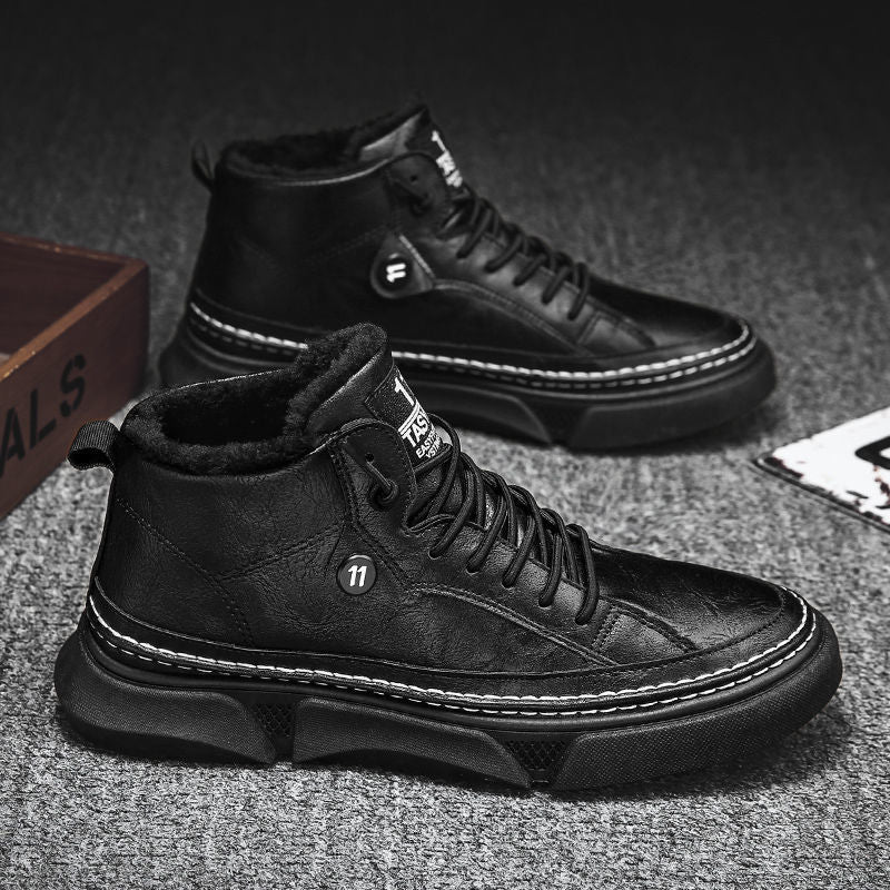High-Top Casual Fleece Martin Boots