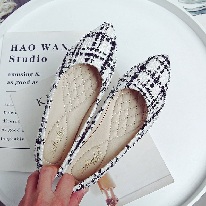 Pointed Toe Flat All-Match Women's Shoes