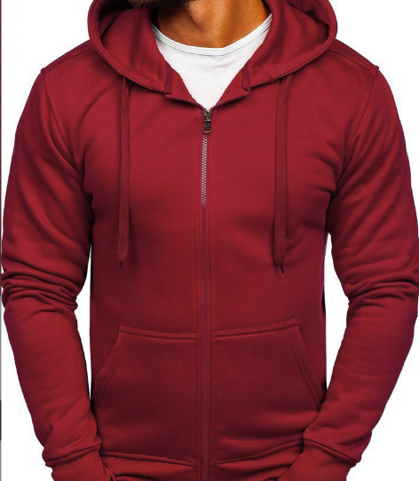 Men's Casual Hooded Cardigan Sweatshirt for Outdoor Wear